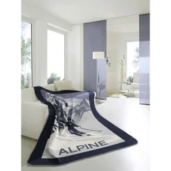 Biederlack Wohndecke "Alpine Ski" 150x200cm
