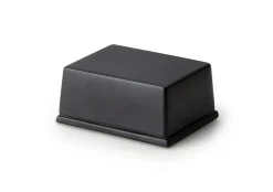 Butterdose für 250g Butter, Keramik schwarz 12x10x6cm