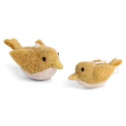 En Gry & Sif 2er Set Vogel gelb