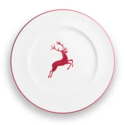Gmundner Speiseteller Gourmet "Bordeauxroter Hirsch"