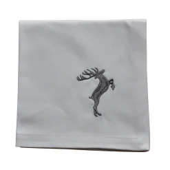 Landherzl Serviette "Grau mit Hirsch"