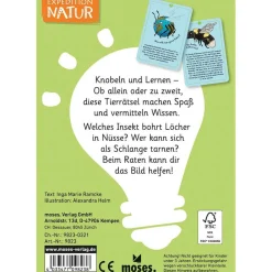 Moses Kartenset 50 Tierrätsel - Insekten 