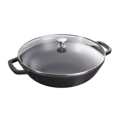 Staub Kleiner Wok aus Gusseisen 30 cm