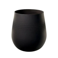 Villeroy & Boch Vase Carré groß 20,5x20,5x22,5cm "Manufacture Collier noir"
